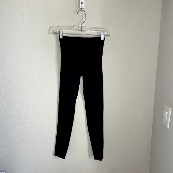 Spanx Look at Me Now Seamless Leggings Black Pants Bottoms Women Small - Picture 5 of 7